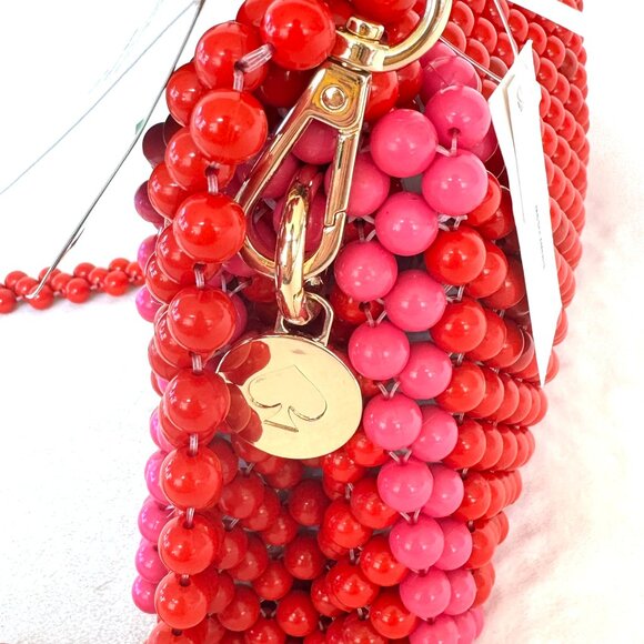 Kate Spade x Target Red & Pink Colorblock Beaded Bag - Picture 14 of 14